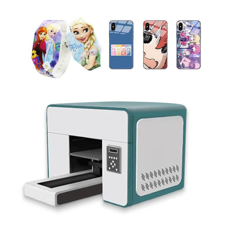 Mini Impresora 3D de inyección de tinta UV tamaño A3 Impresora de tarjetas de identificación UV 8 Impresora de impresión a color