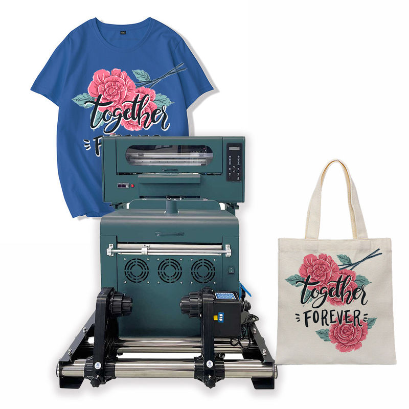 Impresora DTF de 30 cm de película de tela de tela de PET camiseta de tela A3 Impresora DTF con máquina de sacudida de polvo