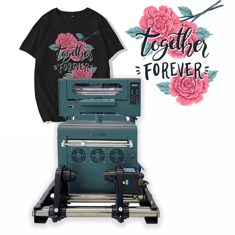 Máquina de impresión de camisetas DTF de inyección de tinta Xp600 30cm Máquina de transferencia de calor DTF con 2 cabezas