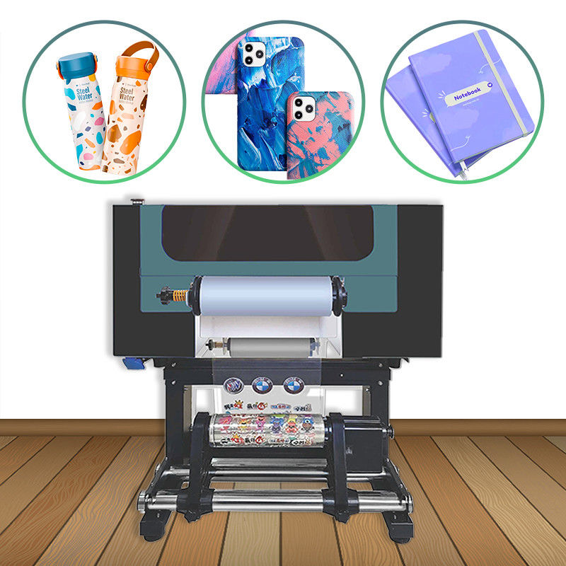 A3 UV Roll To Roll Impresora digital Dtf todo en uno Impresora para pegatinas de bolígrafo Dos cabezas Xp600