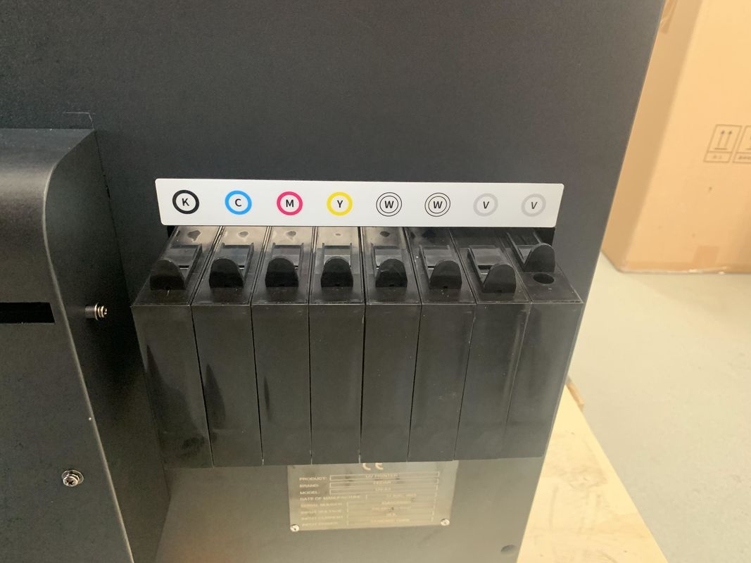 Máquina de impresión híbrida UV de rollo a rollo de alta resolución de tamaño A3 con cabezas Epson