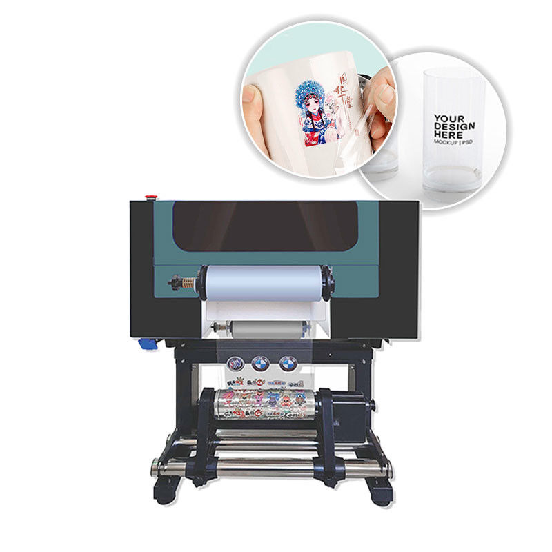 Impresora DTF UV de anchura de 300 mm Impresora automática de pintura UV para pegatinas de vidrio y metal