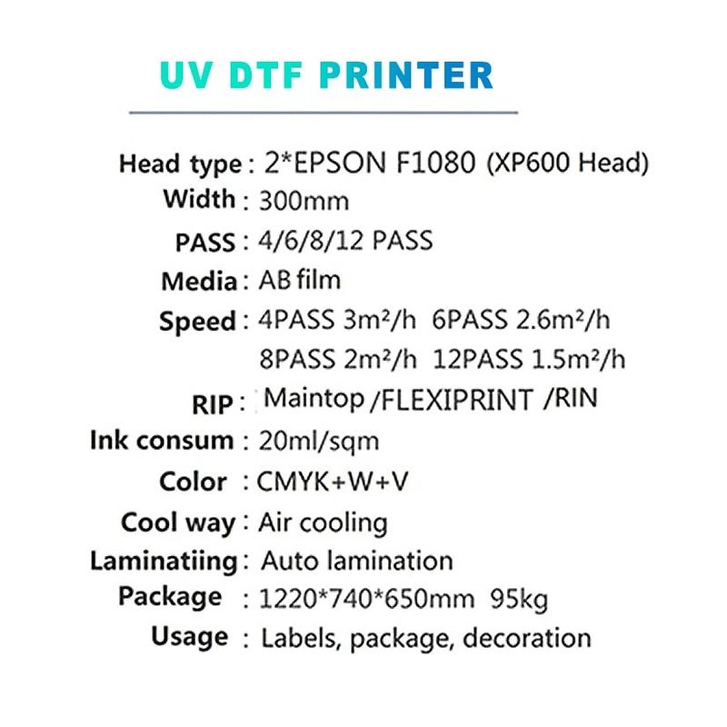 Máquina de impresión digital UV con color de tinta CMYK W+V