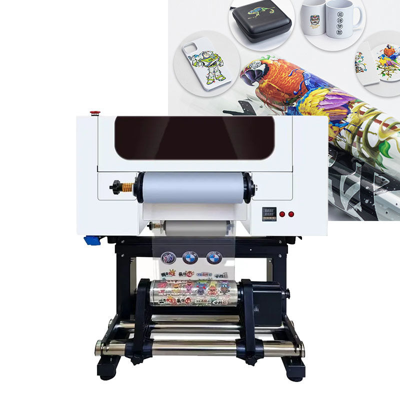 Impresora Dtf de rodillo UV de 30 cm para impresión de pegatinas con doble cabeza de Xp600