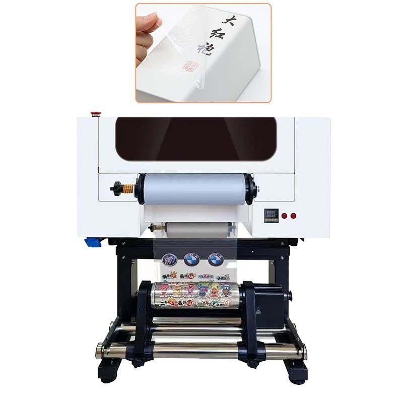 Impresora DTF UV de 30 cm de rodillo a rodillo Impresora DTF UV A3 con dos cabezas XP600