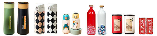 Máquina de impresión de botellas híbridas A3 UV de múltiples aplicaciones para usos cilíndricos