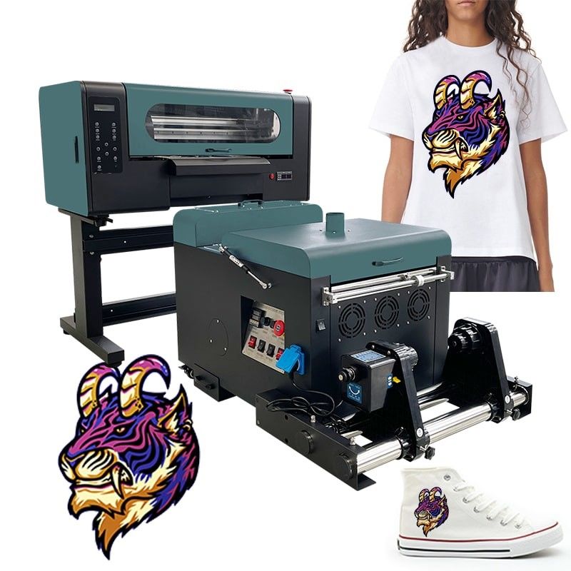 A3 DTF Impresora T-Shirt Impresora de 30 cm Impresora DTF con máquina de sacudida de polvo