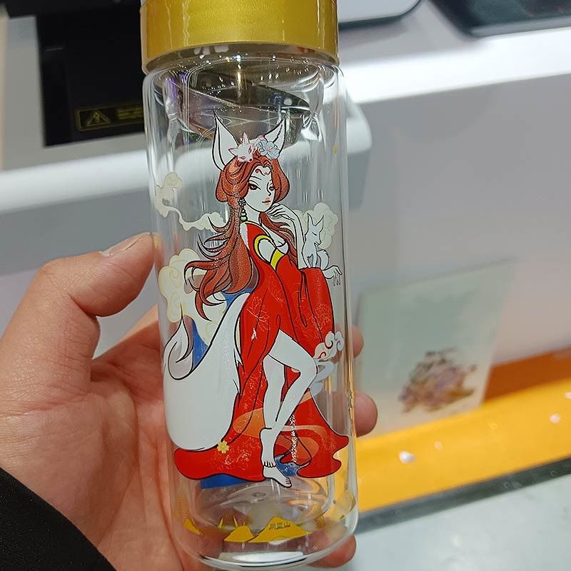 Impresora A3 UV para el material de rollo Botellas cilíndricas de suelo plano Máquina de impresión de fundas telefónicas