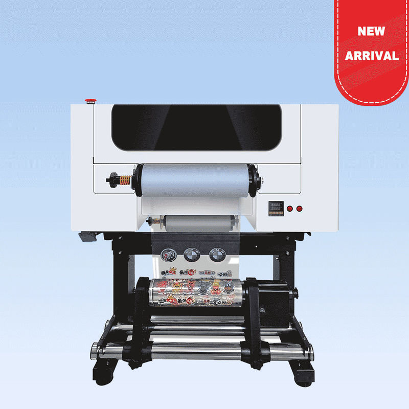 Impresora de DTF UV de 30 cm de rodillo a rodillo con dos cabezas A3 UV DTF para acrílico de botella