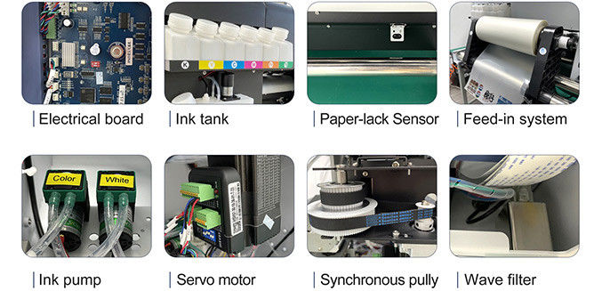 Impresora DTF Direct to Film VT-300 A3 con colores CMYK+W para aplicaciones textiles