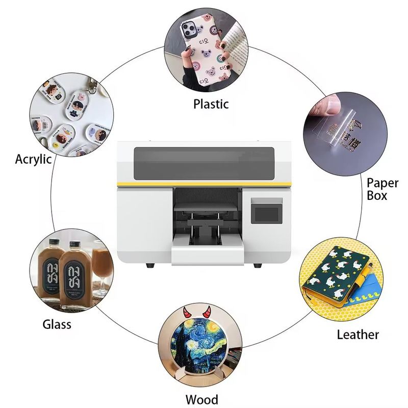 Impresora digital UV de 8 canales para la impresión de material plástico brillante acrílico