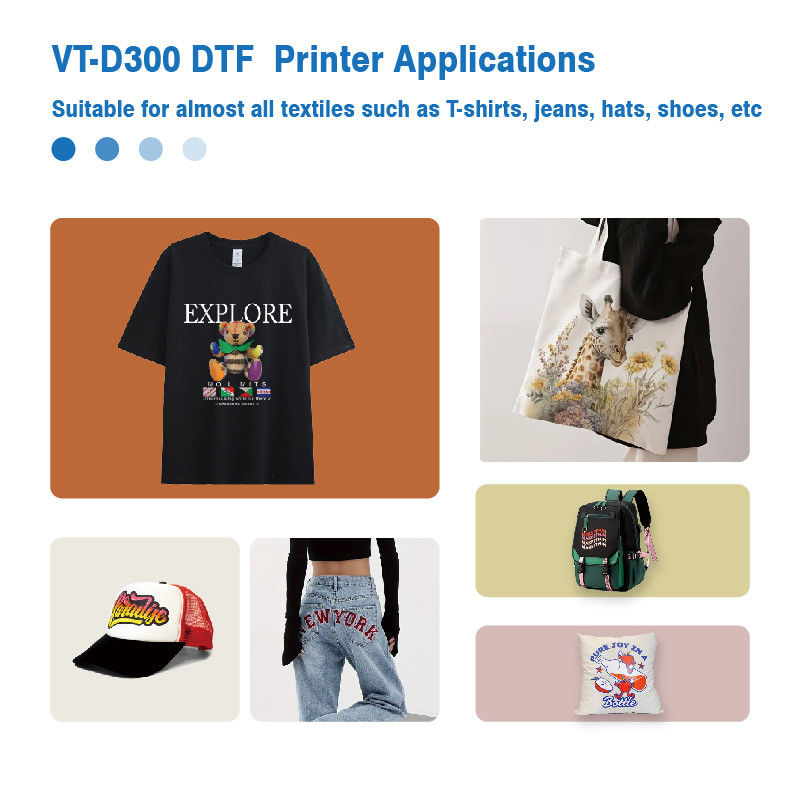 Impresora DTF A3 Blanca de 2024 XP600 Película para mascotas de 13 pulgadas para cualquier textil