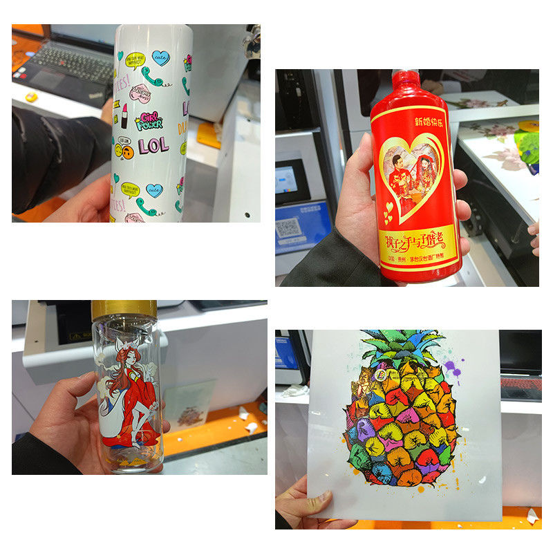Impresora pequeña de tela plana UV A3 Impresora de 30 cm Mini UV DTF 13200 Impresión de película de cabeza A4