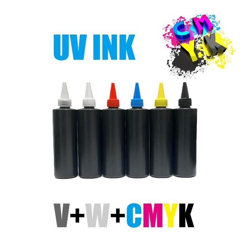 Tinta UV Curable Tinta UV LED dura y blanda para Epson I3200 XP600 DX4 DX5 DX7