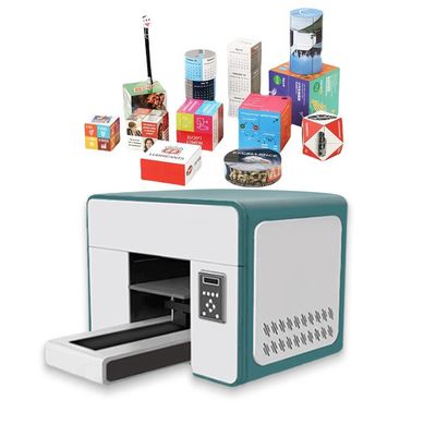 Mini Impresora de inyección de tinta A3 UV Led Impresora UV de cama plana Impresión de botellas de acrílico de tarjeta