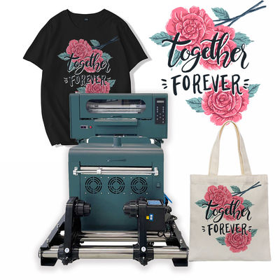 Máquina de impresión de camisetas de 300 mm, máquina de impresión de inyección de tinta DTF con secador y batidora