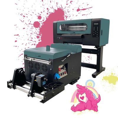 Impresora con doble cabeza XP600 A3 DTF Impresora de películas para mascotas con máquina de agitar polvo