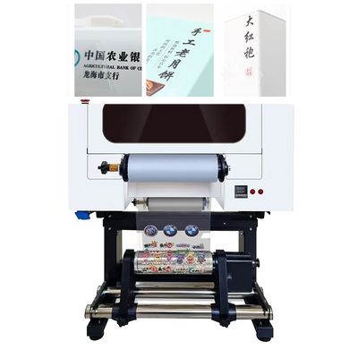 30 Máquina de impresión de pegatinas UV con doble cabeza Impresora de portada móvil