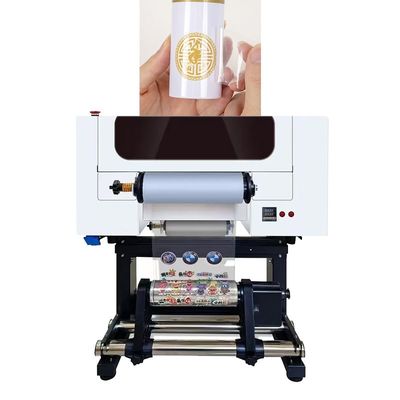 Impresora DTF UV de 30 cm Logotipo de impresión de rollo a rollo Impresora DTF UV A3 para pegatinas