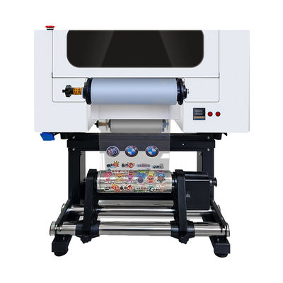 Impresora DTF UV A3 de película para mascotas de rodillo a rodillo Impresora DTF UV de 30 cm con batidora de polvo